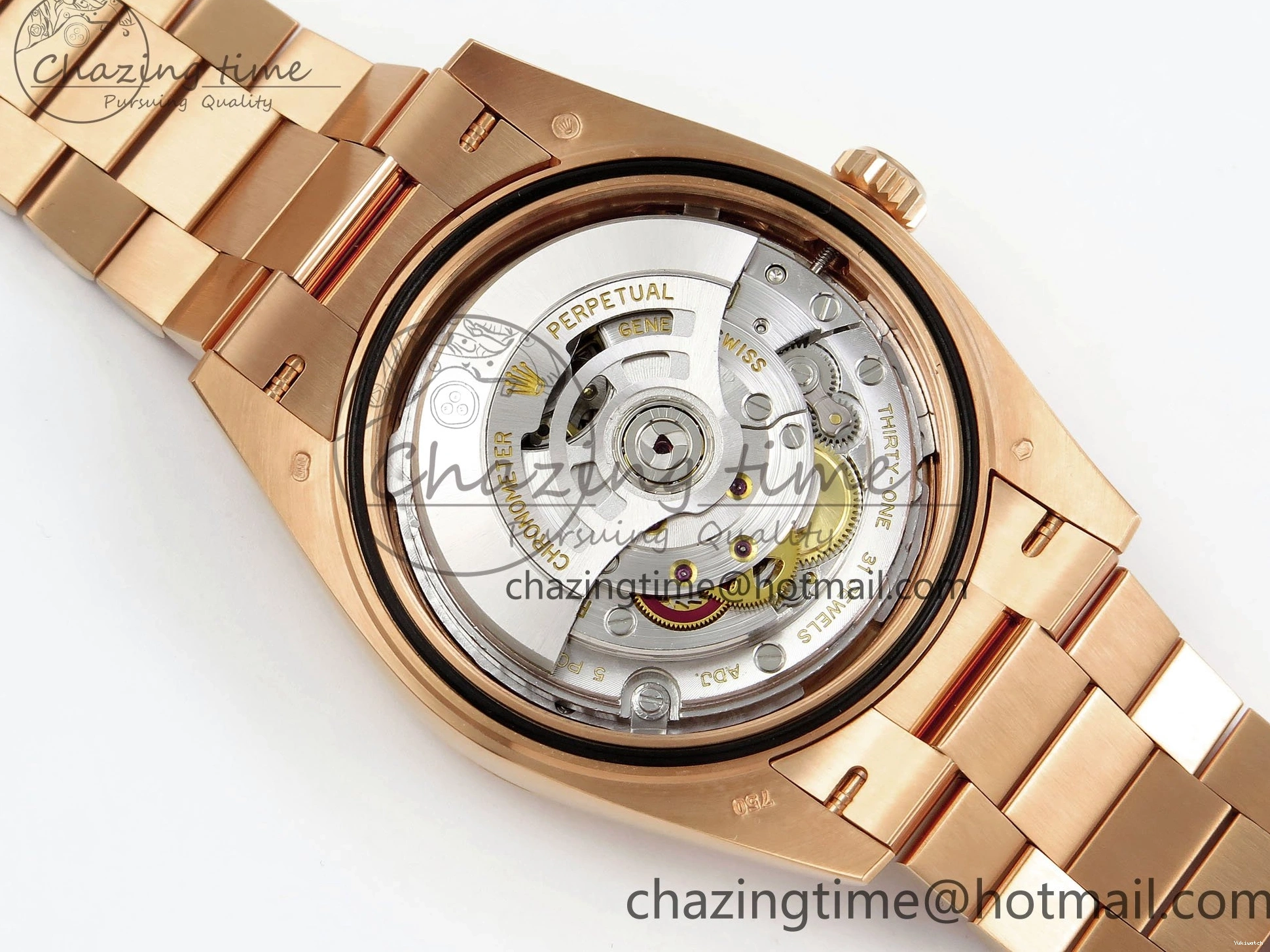 Brown 40 on DayDate Steel Dial Crystal 228235 904L President Bracelet VR3255 ARF 0225